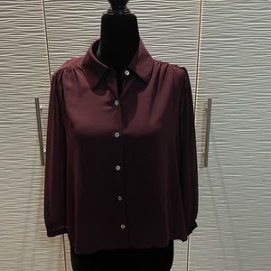 Woven shirt - plum